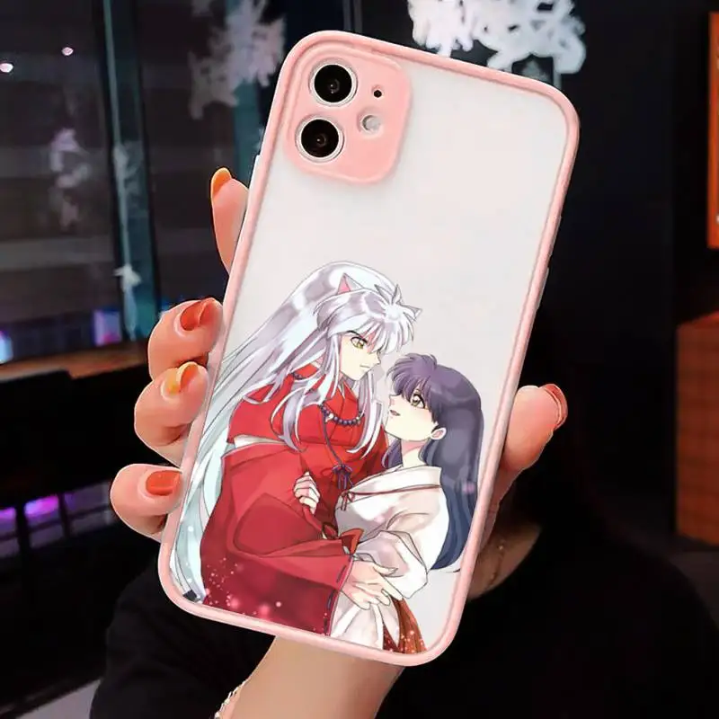 

InuYasha anime manga high quality Phone Cases matte transparent For iphone 7 8 11 12 plus mini x xs xr pro max cover