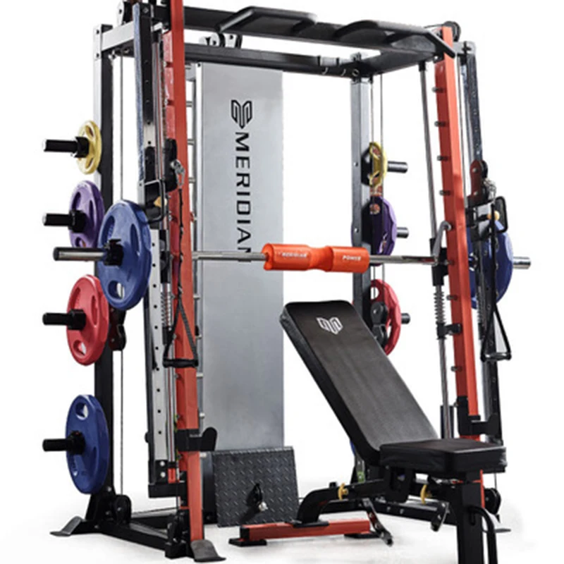 

Smith machine big bird gantry fitness equipment home set combination squat rack sports comprehensive training device