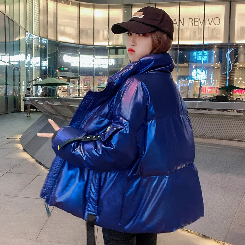 

Одежда хлеб, короткая внесезонная пуховая одежда с хлопковой подкладкой, одежда с хлопковой подкладкой, женское корейское свободное осенне...