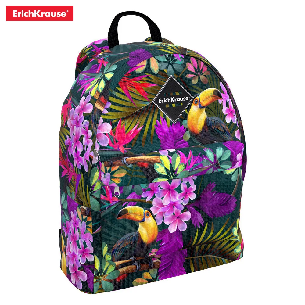 Рюкзак ErichKrause EasyLine 17L девочек/мальчиков Pink Purple Python Native Sky Succulents Love Tartan Tropics