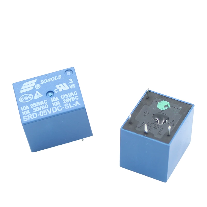 Реле SRD 05VDC SL A 12VDC 5V 12V 24V 10A 250VAC 4PIN T73 оптовая цена|Реле| |