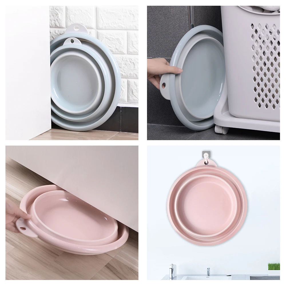 Набор из 3 складных тазиков туристическое складное ведро многоцелевой складной