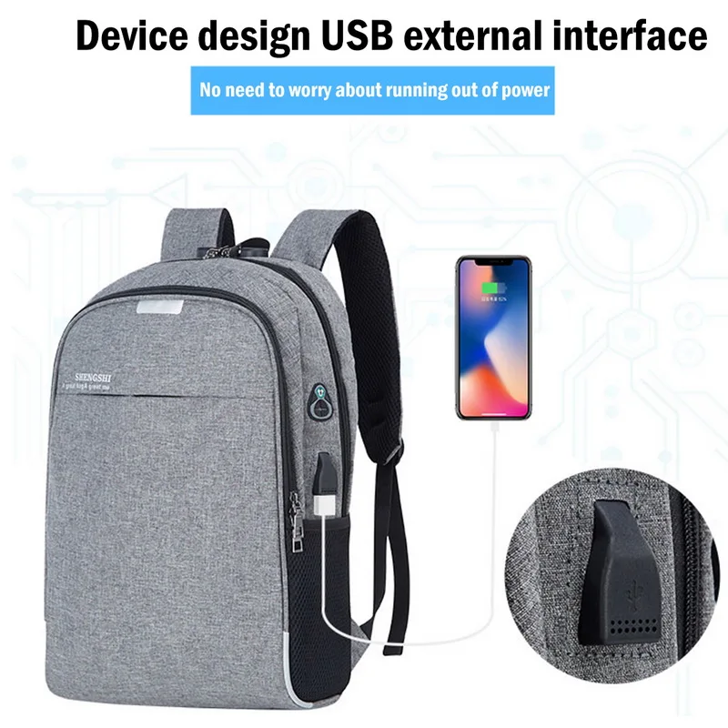Рюкзак мужской для ноутбука с usb-зарядкой | Багаж и сумки