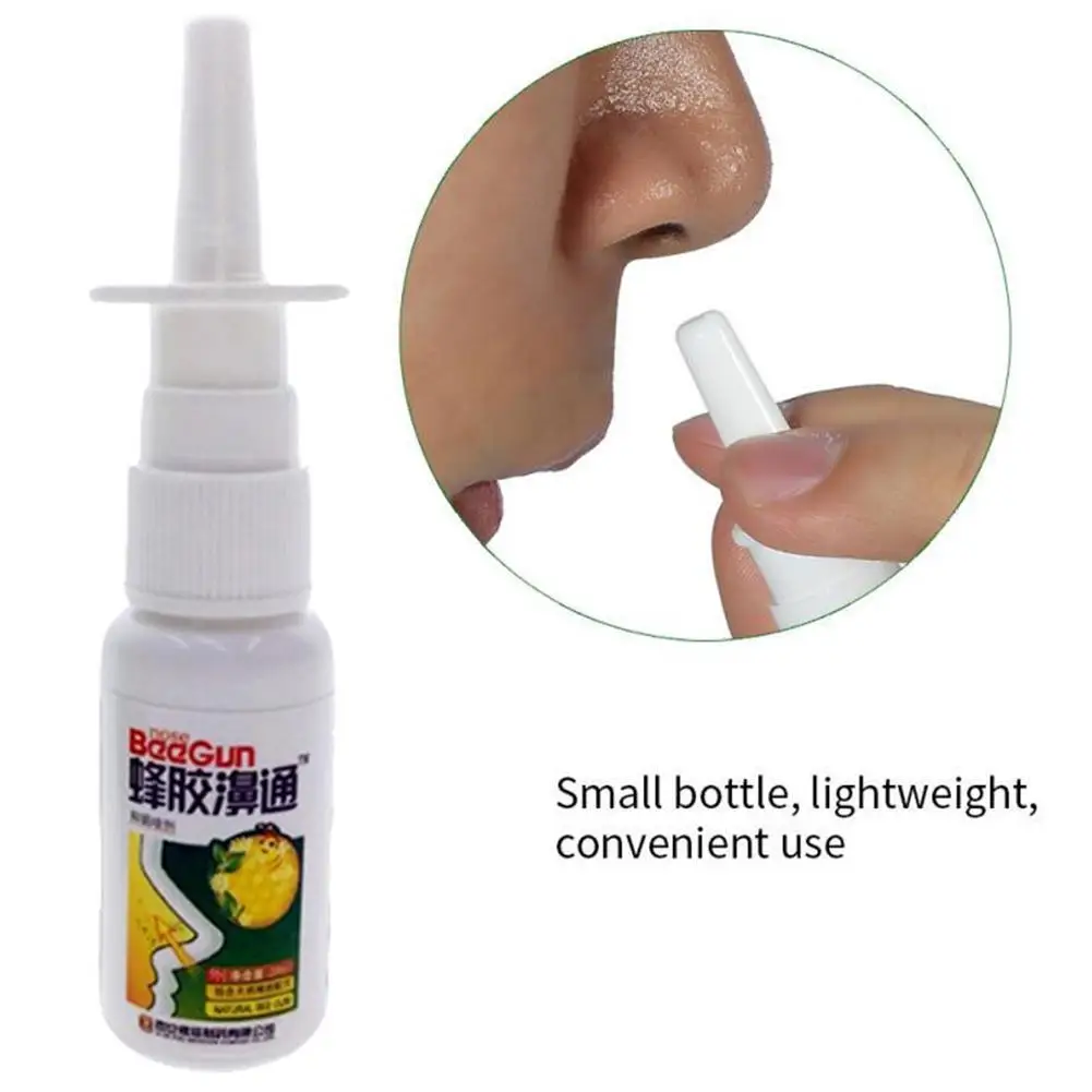 20ml Traditional Herbal Propolis Rhinitis Nasal Spray Refreshing Nasal Nose Natural Atomization Scent Propolis Spray Treatm K5N5