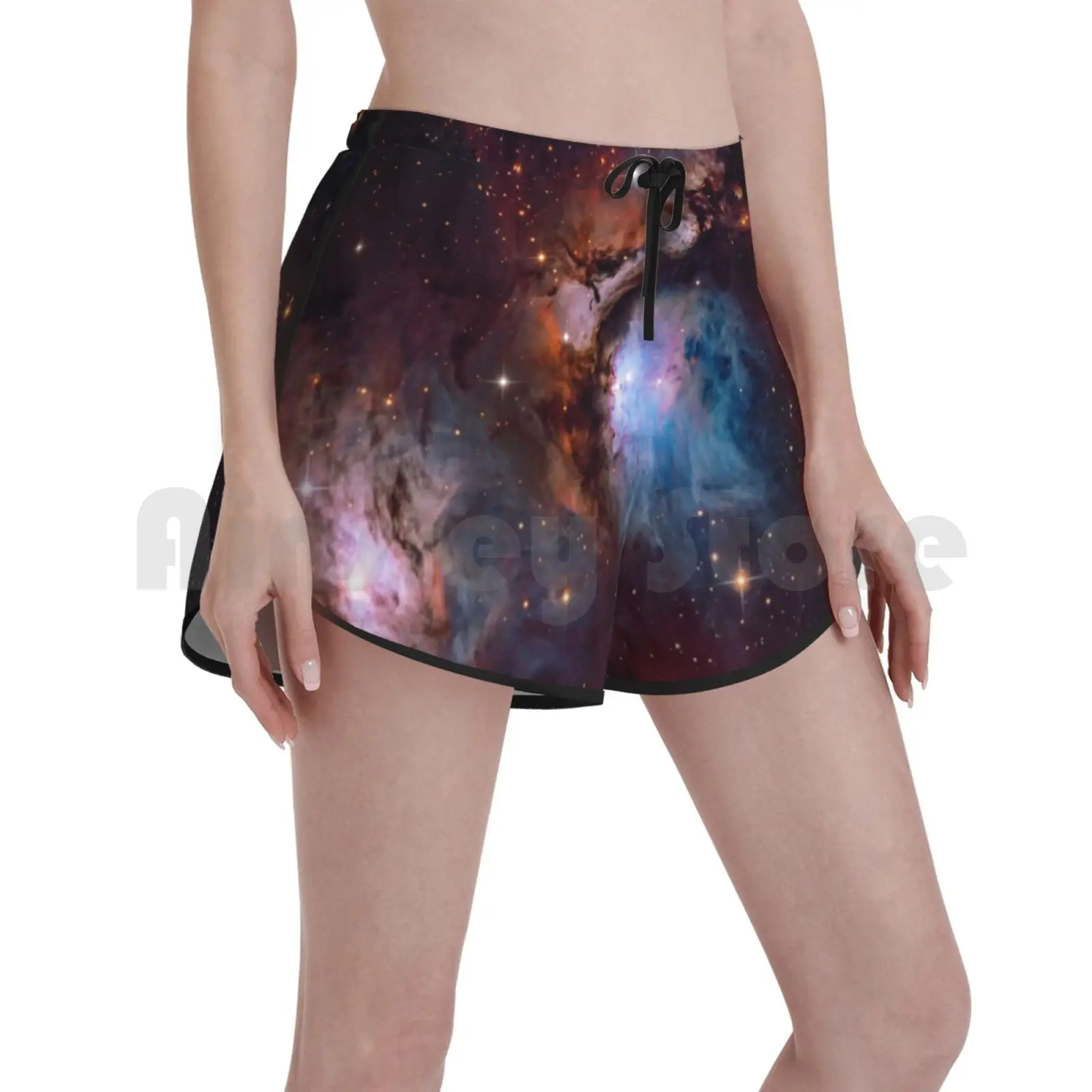 

Женские пляжные шорты для плавания Galaxy Sky Trippy Universe Magic Happy