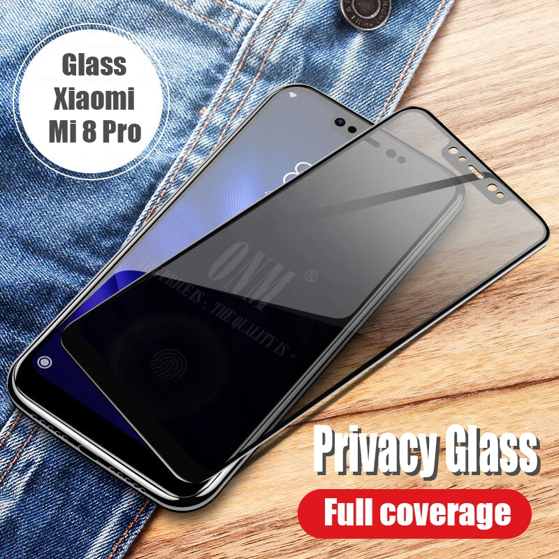 for Xiaomi Mi 8 Pro Анти шпионское закаленное стекло для Xiaomi Mi 8/Pro Полное покрытие экрана протектор для Xiaomi Mi 8 SE/Lite защитная пленка - Цвет: for Xiaomi Mi 8 Pro