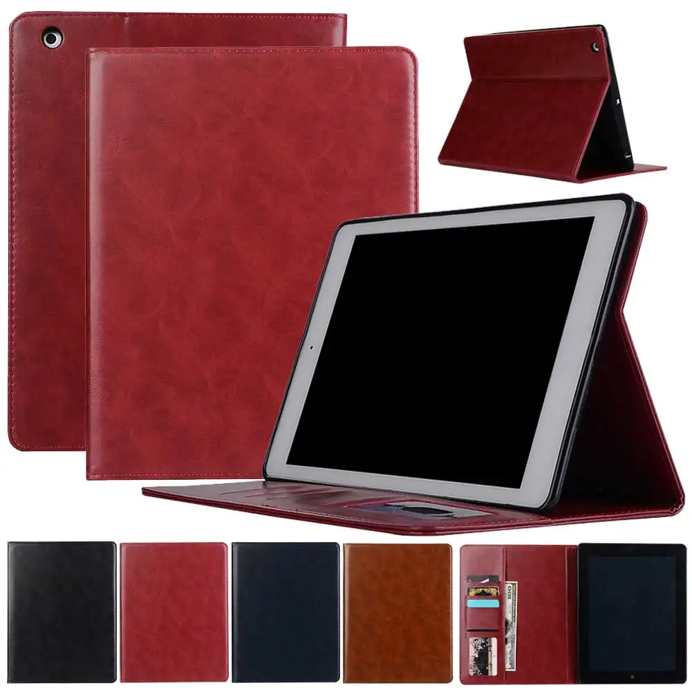Ультра тонкий противоударный из искусственной кожи чехол для планшета iPad 2/3/4