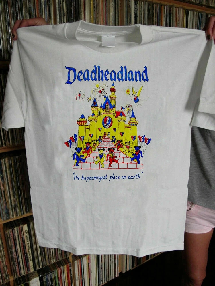 

Rare!!! Vtg Grateful Dead T-Shirt Dead Head Land Land T Shirt Reprint