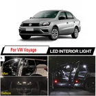 10 шт. Canbus безошибочные ледяные синие белые автомобильные аксессуары светодиодная внутренняя Карта Купол багажник комплект освещения для Volkswagen VW Voyage 2009-2016