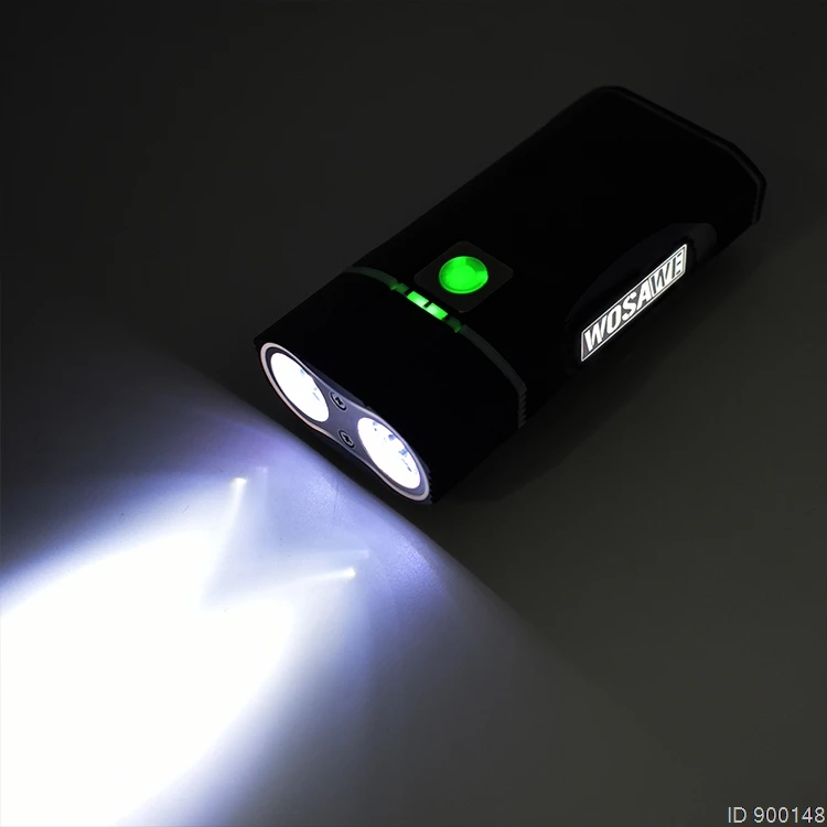 WOSAWE 2400 люмен велосипедный светильник с 18650 встроенными батареями USB Перезаряжаемый велосипедный светильник 2-XML светодиодный светильник вспышка светильник 5 режимов