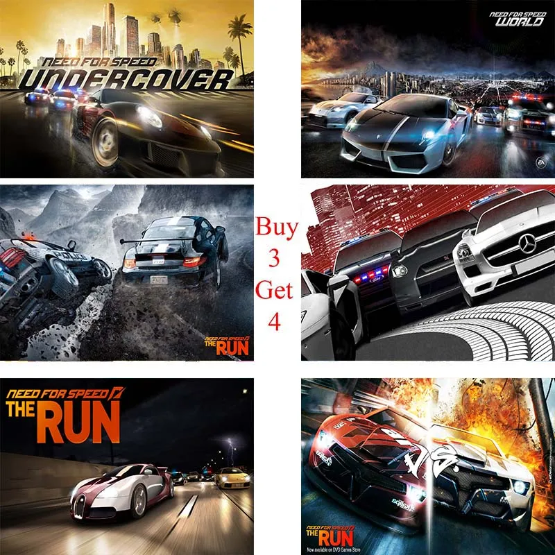 

Need For Speed Classic games Coated paper poster Cafe Creative wallpaper Interior Decoration Free Shipping