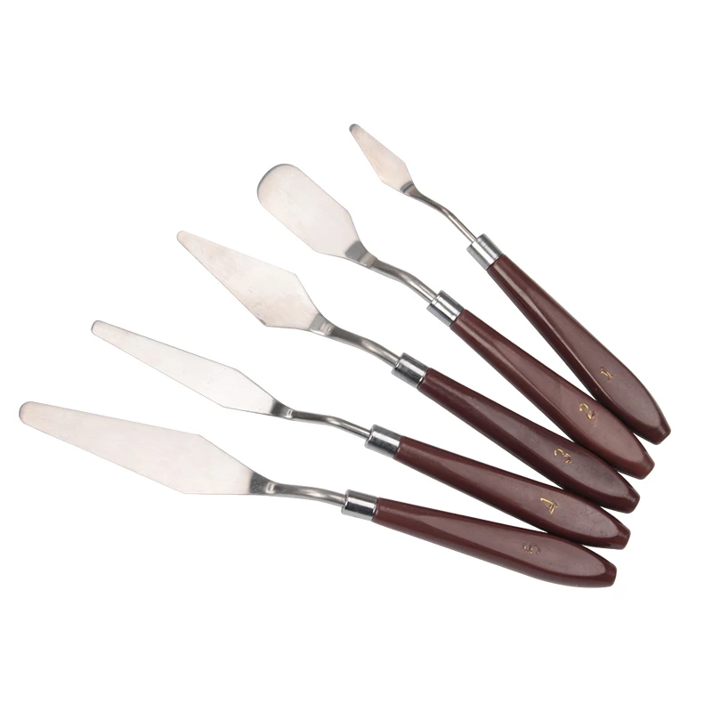 

Scraper Oil Painting Knife Commonly Used Five Sets Scraper Beauty Scraper Oil Painting Tool Set Art Supplies for Painting