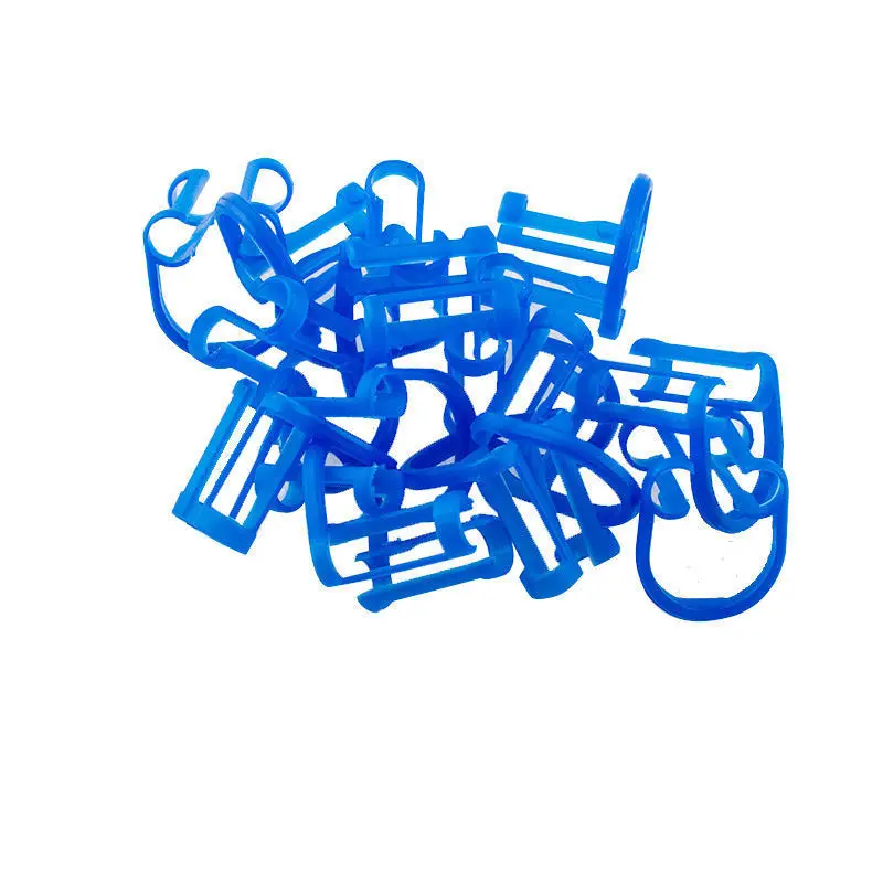 50 шт./пакет ватный тампон держатель Одноразовые Синие зажим для