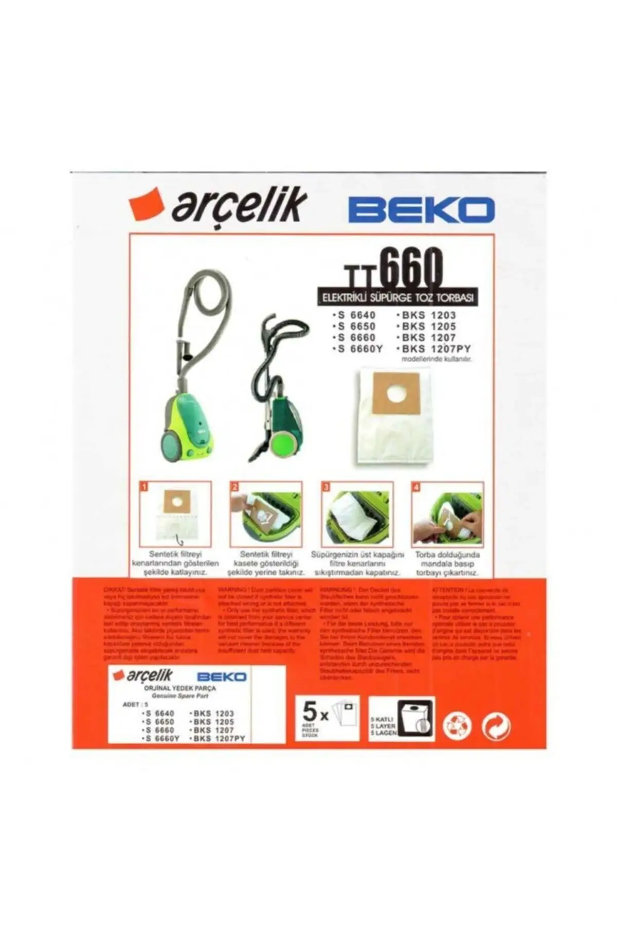 

MHK Parts S6660y Dust Bag