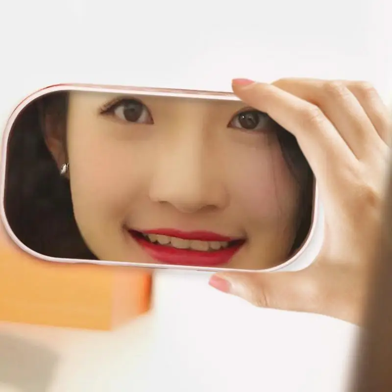 Зеркальный дизайн Bluetooth динамик беспроводной мини Будильник 2200 мАч