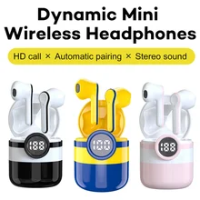 P83 Cartoon Wireless Earbuds Minion Earphone BT 5.1 True Stereo Headphones For Xiaomi Huawei PK Pro12 Airpoding TWS