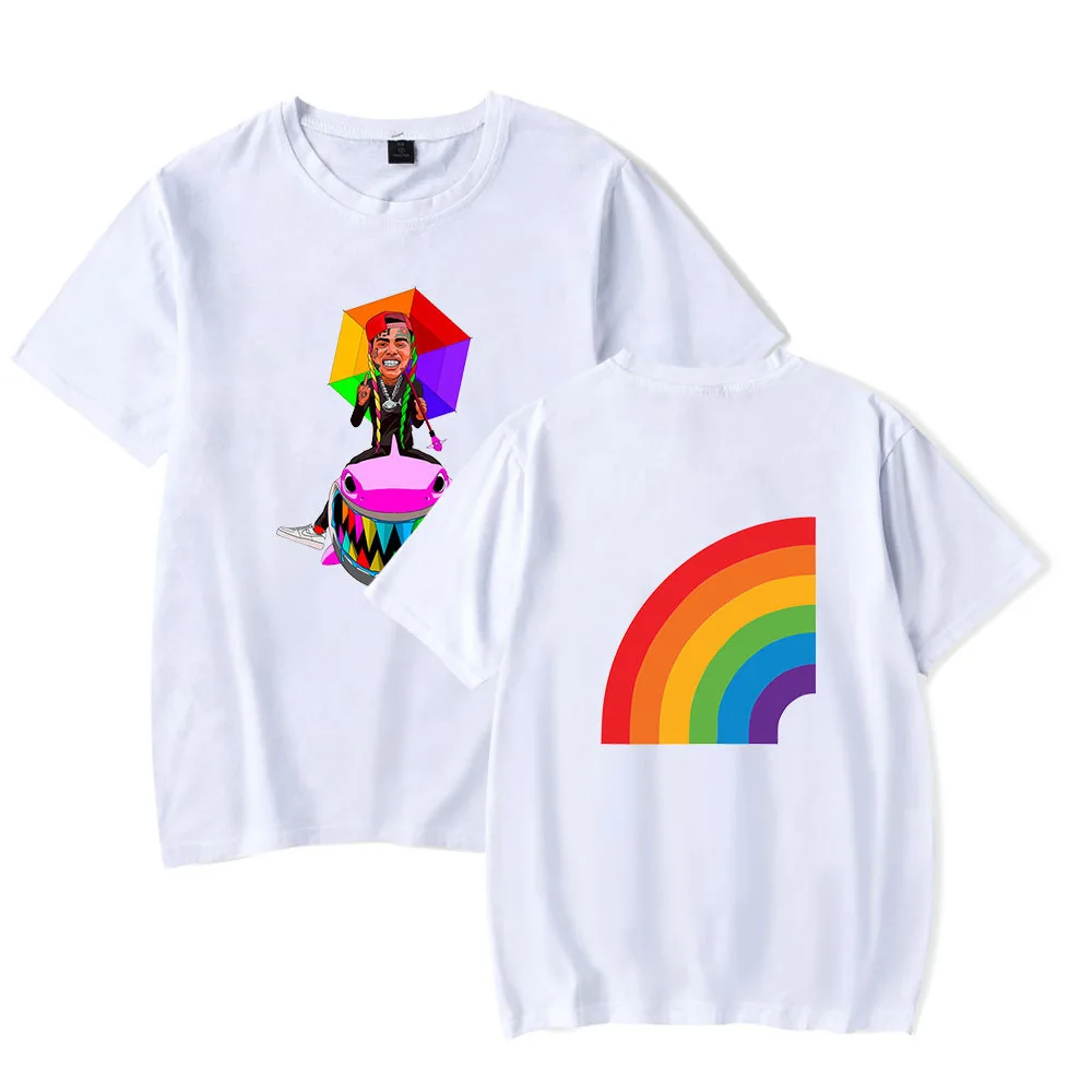 6ix9ine футболка оверсайз рэпер Tekashi 69 Gooba забавная из 100% хлопка с коротким рукавом в