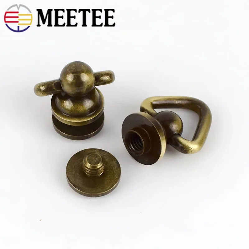 Meetee 10/30 шт. латунь-хомут с круглым воротником для мальчиков и девочек гвоздь