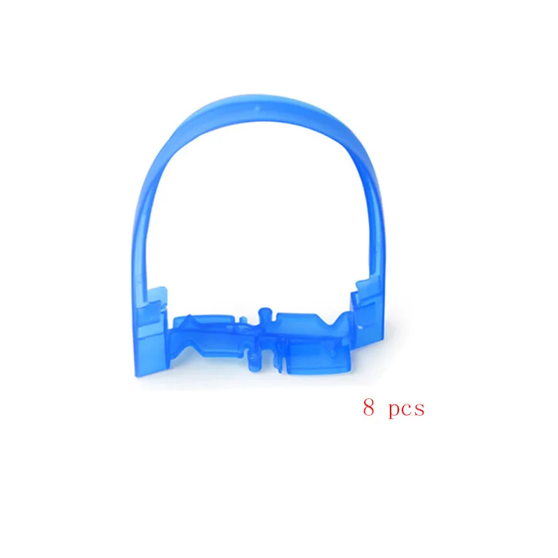 8pcs blue 8/32 шт. светящихся гоночных треков, что изгиб гибкая и свечение с светодиодный игрушки для детей автомобиля набор аксессуаров туннель костюм для 6 см Ширина трек - Цвет: 8pcs blue