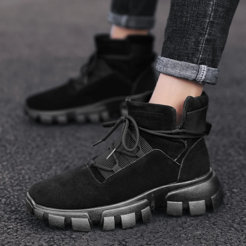 Новинка; модные мужские зимние ботинки; Водонепроницаемая Уличная обувь; Bottes Pour Hommes; кроссовки; Мужская прогулочная обувь; chaussure homme