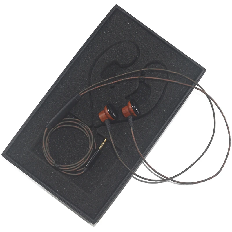 Роскошные деревянные проводной in-Ear стерео Hi-Fi наушники роскошные вкладыши