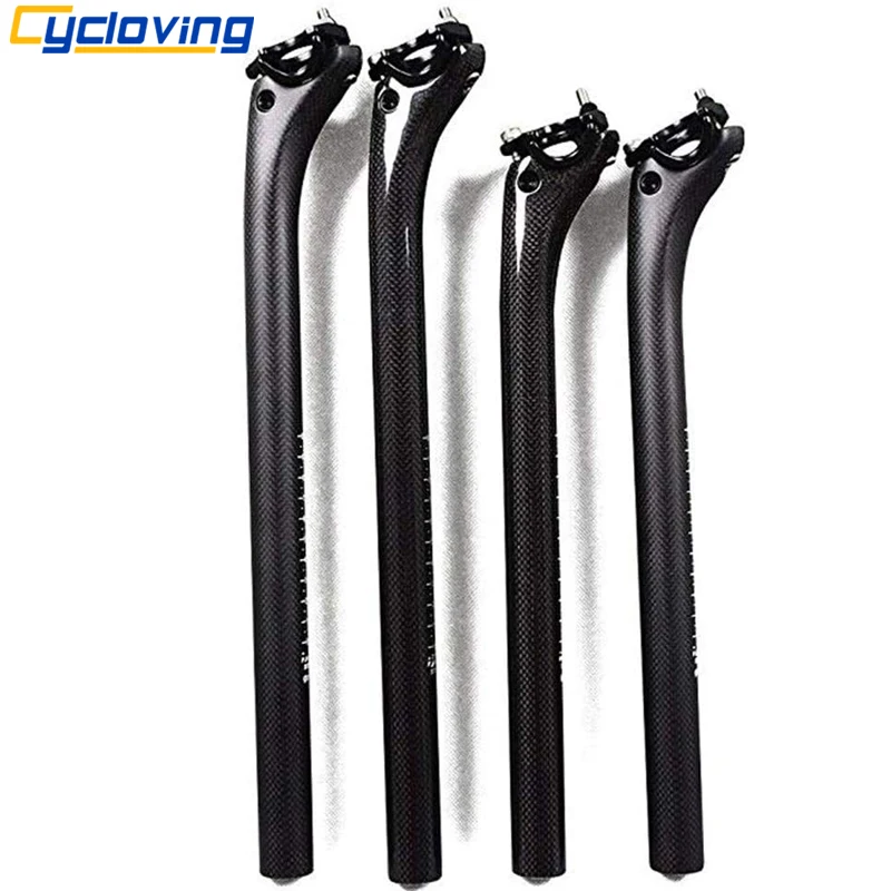 Full Carbon Seatpost Bike Seat Post 31.6/27.2mm Road Mountain MTB Fiber Tube | Bicycle