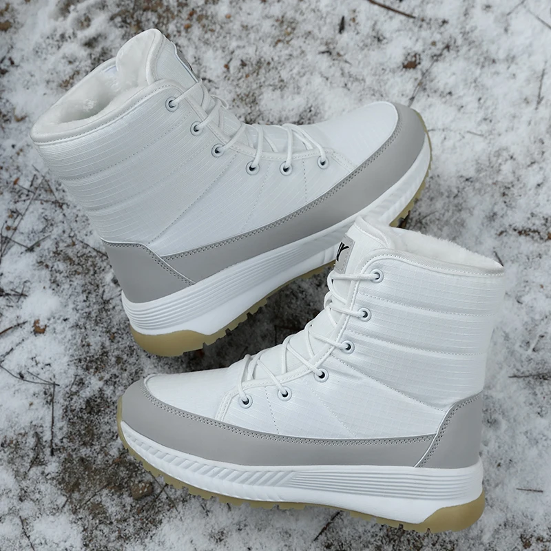 

Moipheng Women Boots Waterproof Winter Shoes Female Snow Boots Platform Keep Warm Ankle Boots with Thick Fur Heels Botas Mujer