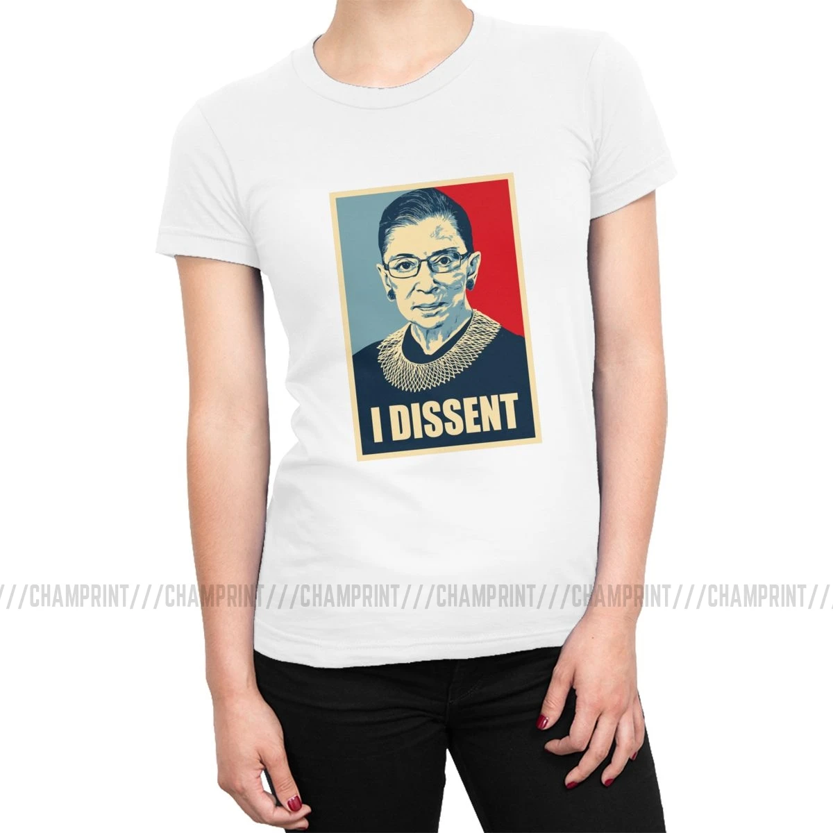 Женская футболка с надписью I Dissent Notorious RBG Рут Бадер Гинсберг феминистские топы