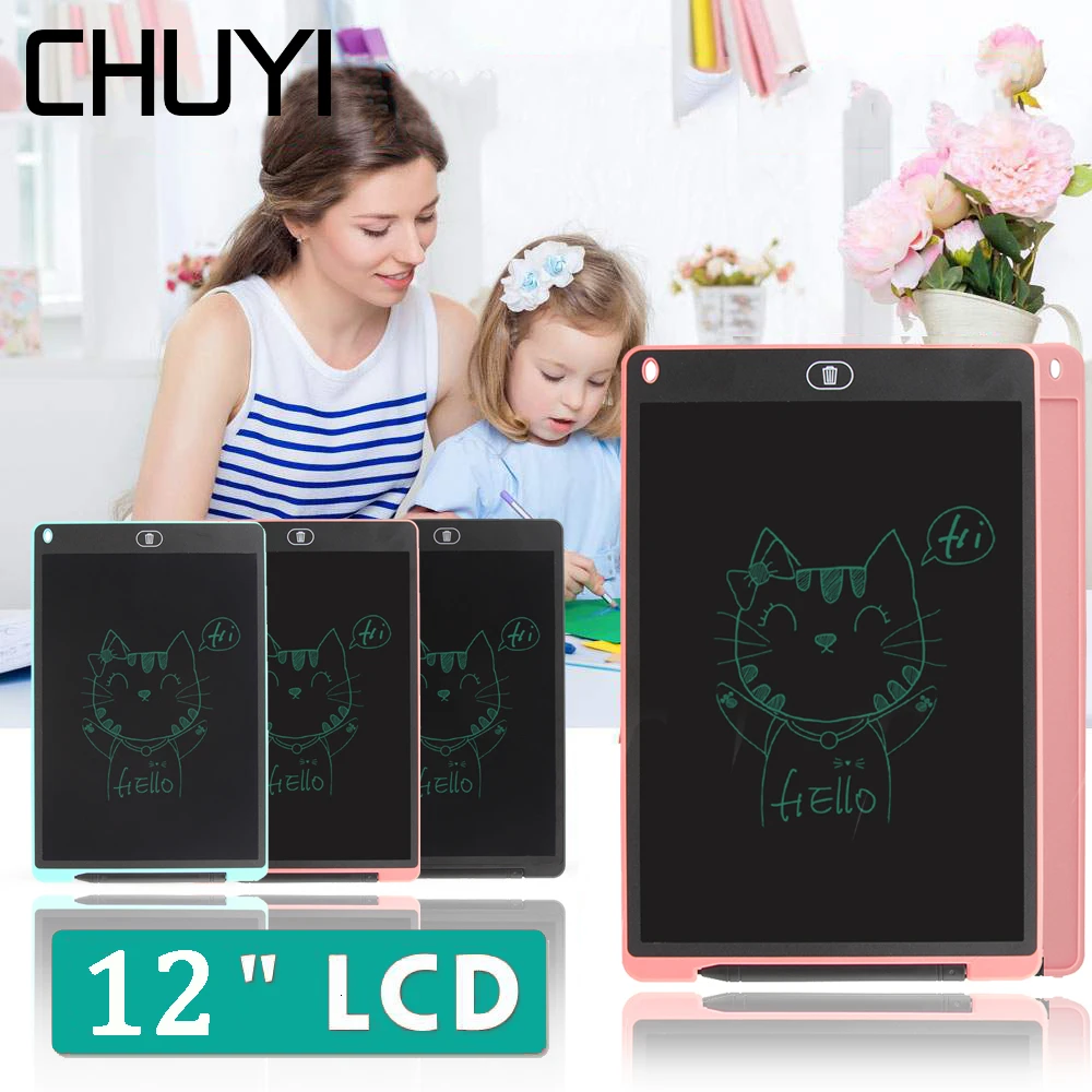 12 дюймов детские игрушки для рисования подарки ЖК-планшет письма цифровая
