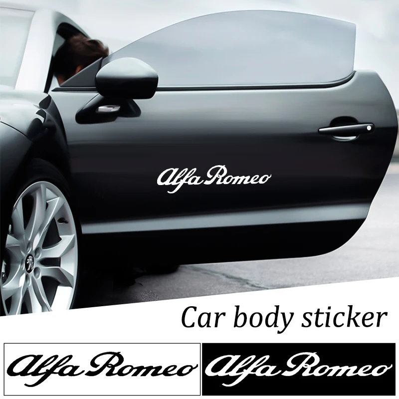 

Car Styling Stickers Auto Logo Letter Sticker Body Door Side Windshield Decal For Alfa Romeo Giulia Giulietta 159 Mito Spider GT