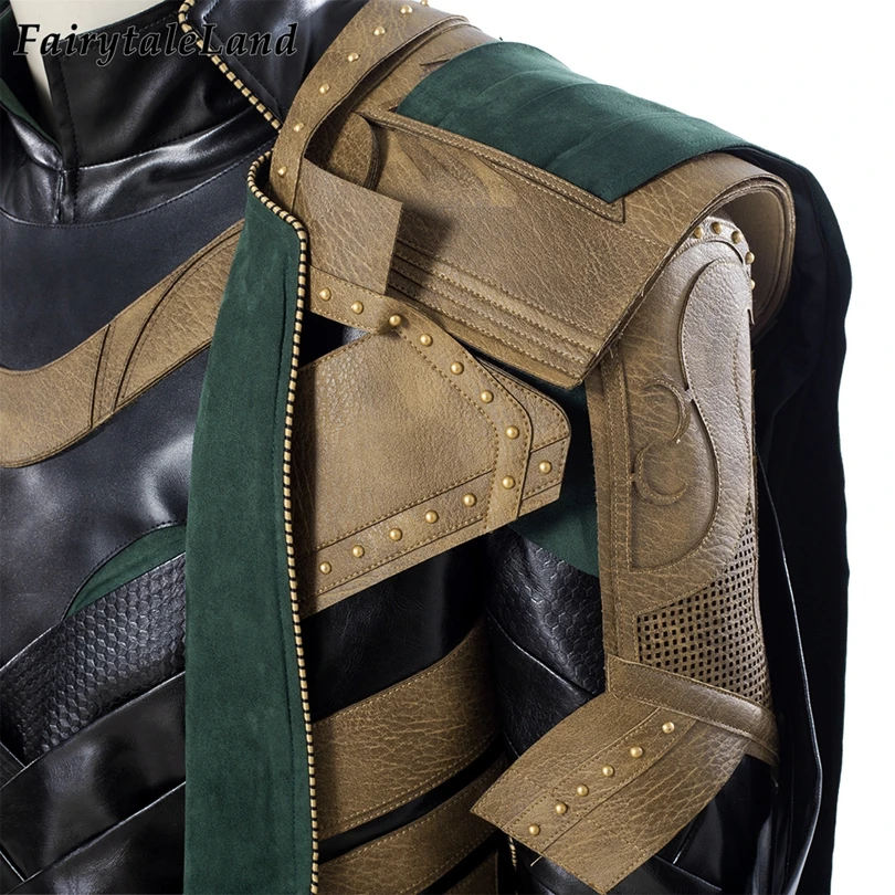 

Newest Halloween Superhero Loki Cosplay Costume High Quality Hero Battle Armor Outfit With Boots