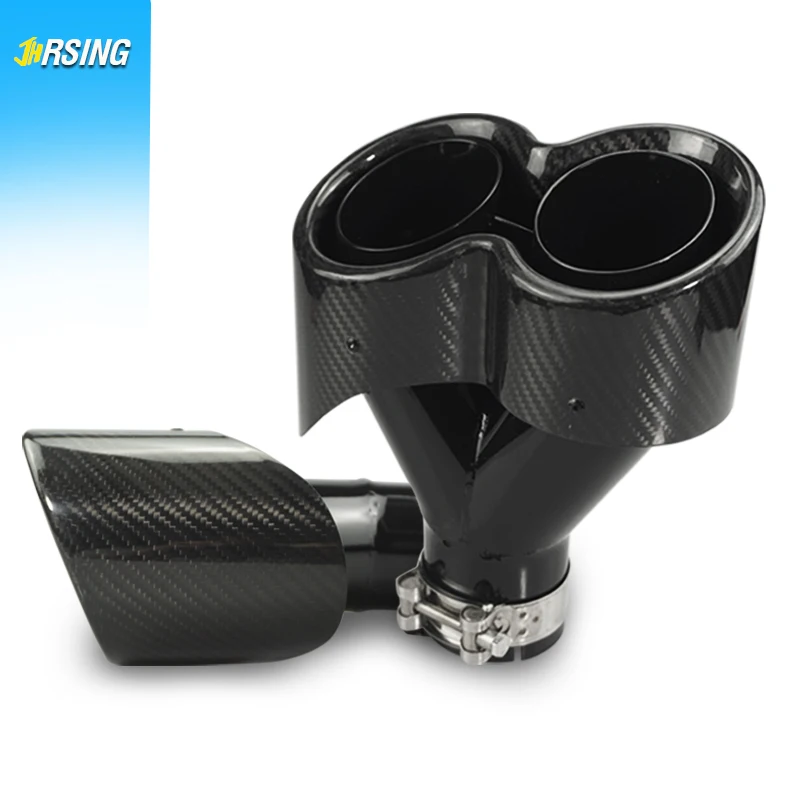 

The new design carbon fiber all black fashion is used for car exhaust pipe modification exhaust pipe tail throat