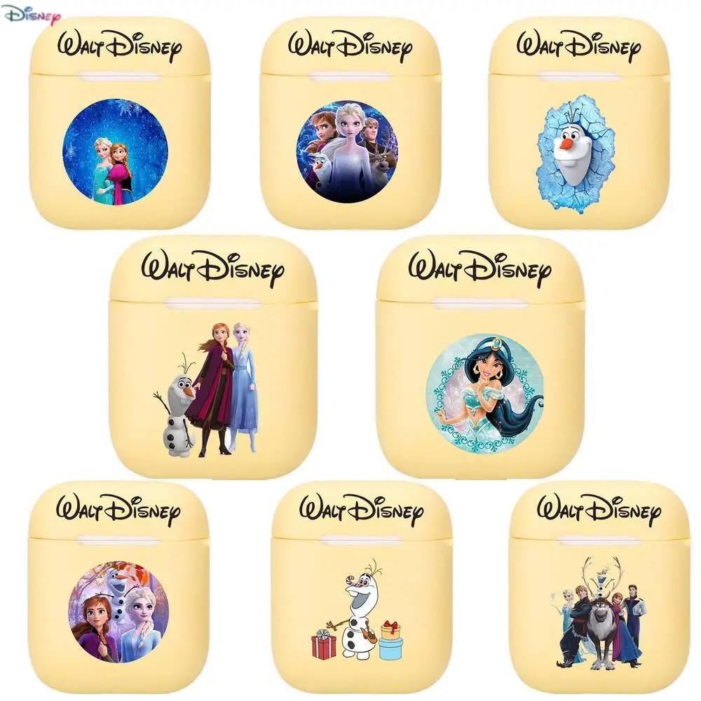 

Disney authentic new Frozen Silicone Case For Apple Airpods 1/2 Cover Protective Earphone Case Headphones Cases Protective For A