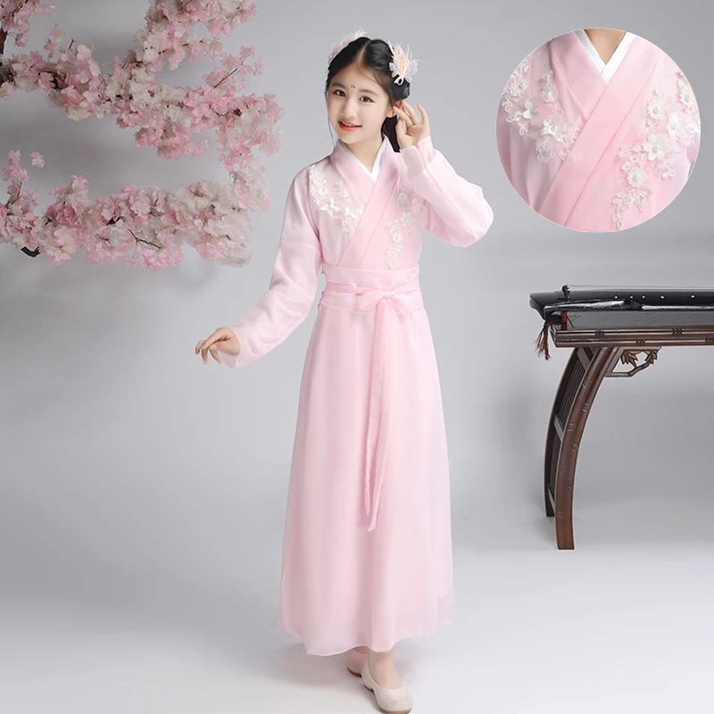 Chinese Costume Girl Hanfu Children Fairy Style Super Princess Dress Elegant Antique | Тематическая одежда и униформа