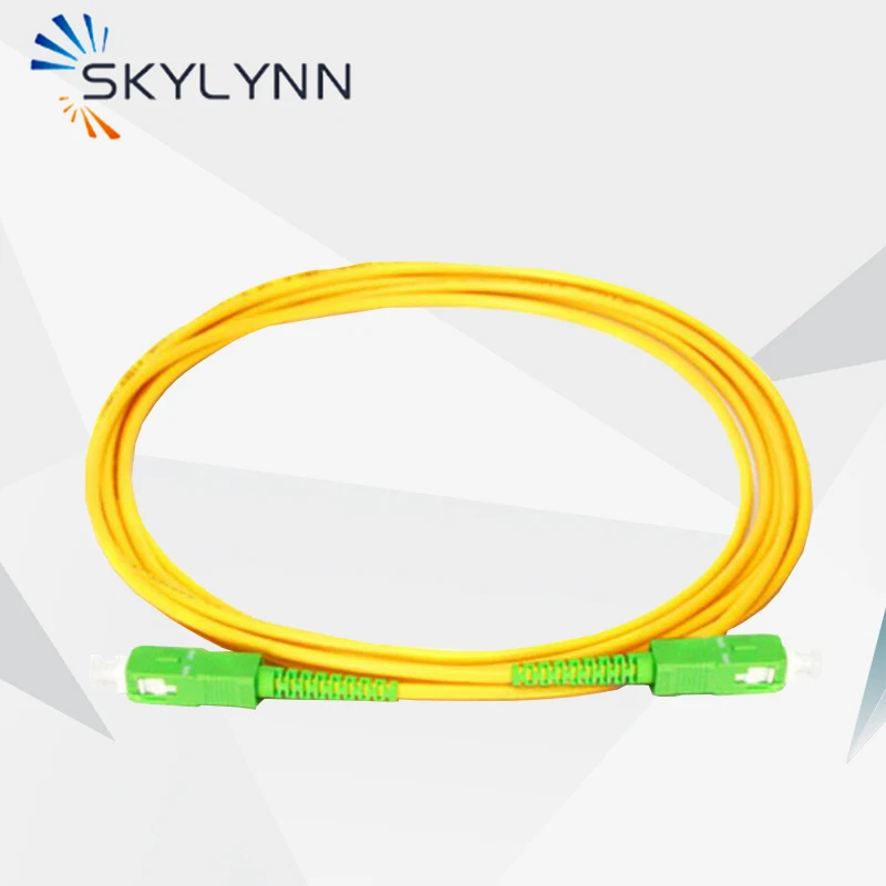 20PCS 0.5M/1M/2M/3M/5M Length SC/APC-SC/APC Single Mode G652D SX 2.0MM LSZH Jacket Fiber Optic Patch Cord Jumper Cable for FTTH