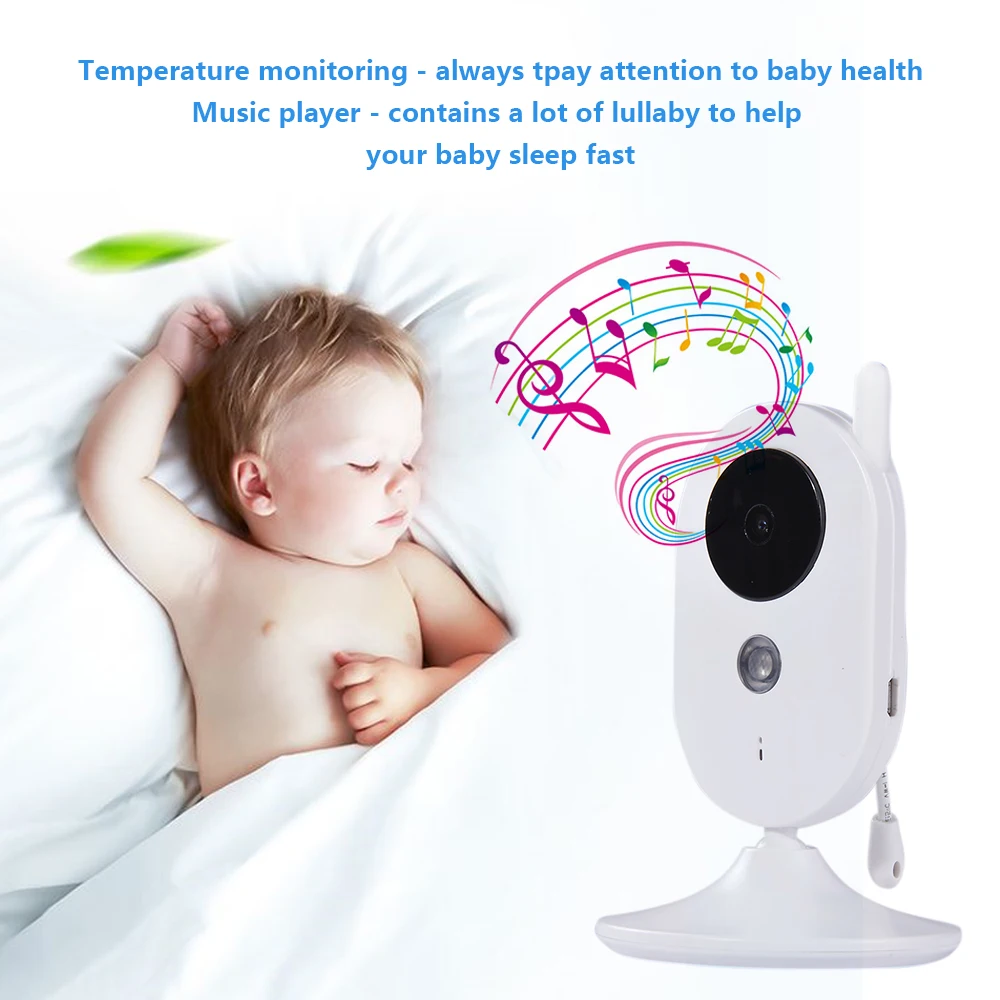 3 5 дюймовый беспроводной цветной видеоняня ЖК-дисплей аудио ИК 24 h портативная