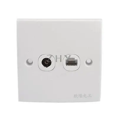 Для болтов пластиковая RJ45 компьютерная кабельная розетка PAL tv Jack настенная