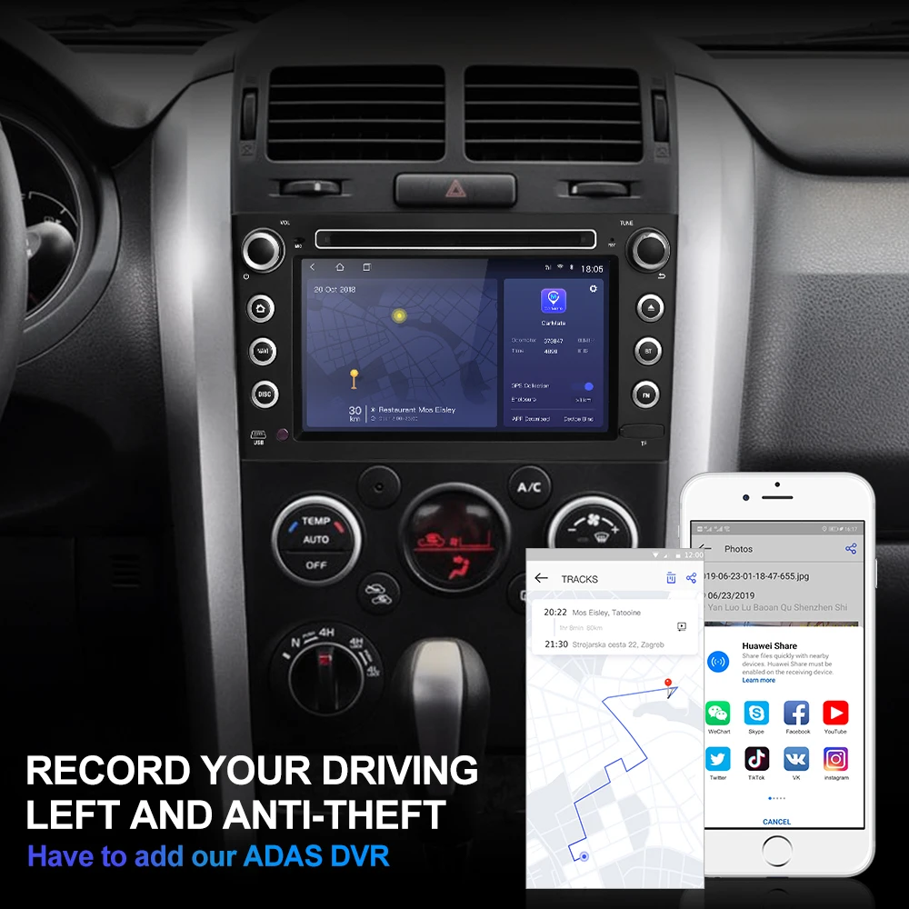 Isudar H53 4G Android Автомагнитола 2 Din для SUZUKI/Grand Vitara автомобильный мультимедийный