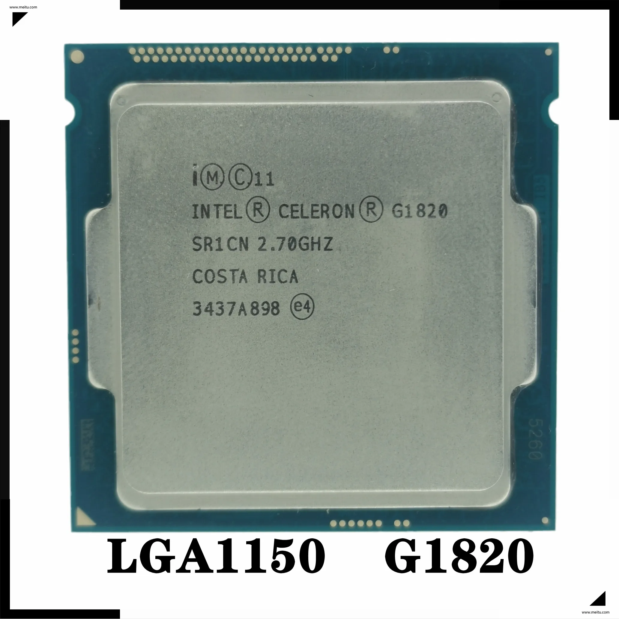 Десктопный процессор Celeron G1820 2 7 ГГц Мб кэш-памяти двухъядерный ЦПУ SR1CN LGA 1150 лоток |