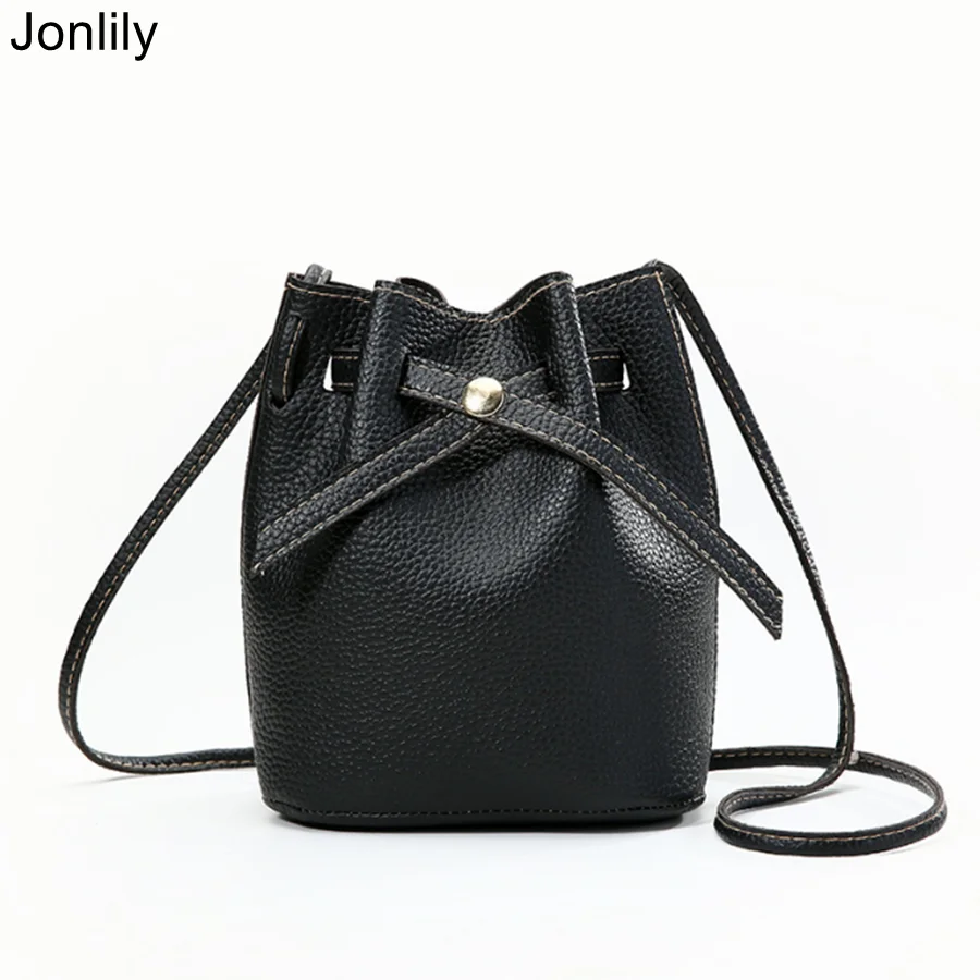 Женская сумка мессенджер на плечо Jonlily модная из искусственной кожи шнурке для