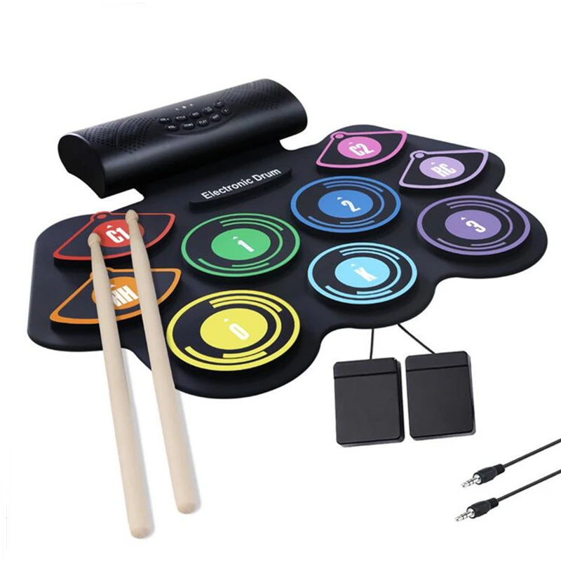 Electronic Drum Set for Kids Adult Beginner Pro Musical Instrument Practice Pad Kit Incl Sticks Holiday Gift | Спорт и развлечения
