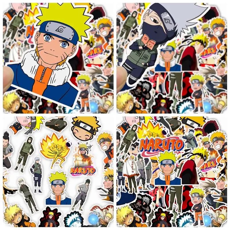 Стикеры Naruto Pack аниме классный скрапбук чемодан скейтборд ноутбук мотогонок водонепроницаемый граффити стикеры игрушки для детей