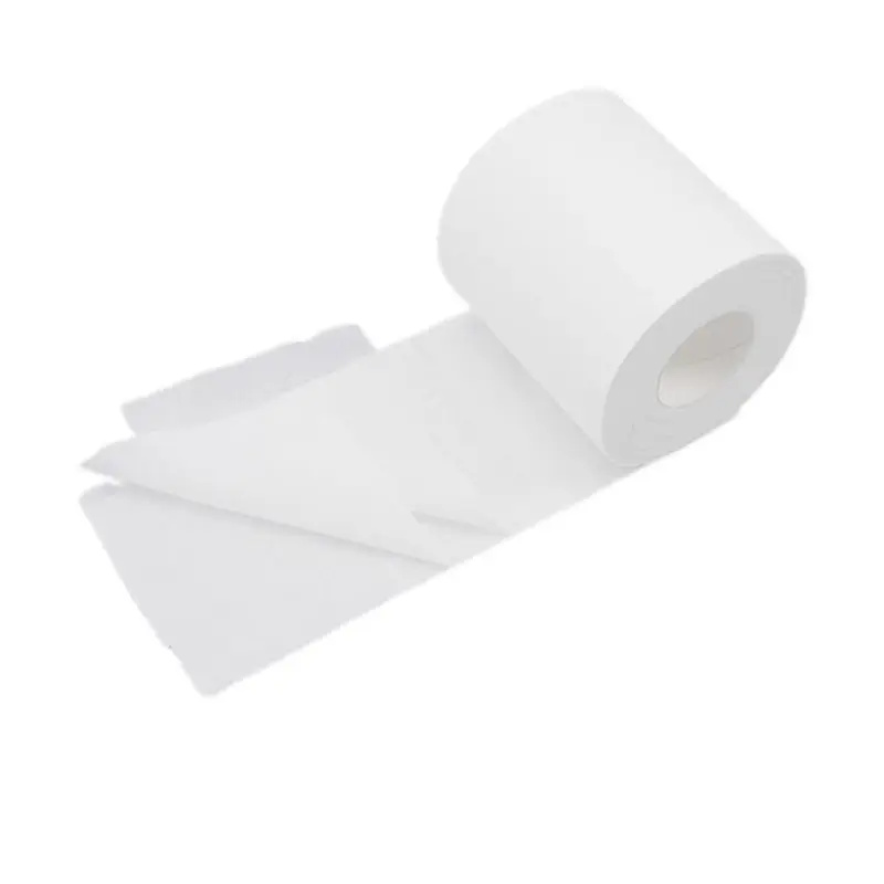 

6 Rolls Toilet Paper 3-Layers Thickened Household No Fragrance Bath Tissue Natural Wood Pulp Hand Towels Hollow Replacement