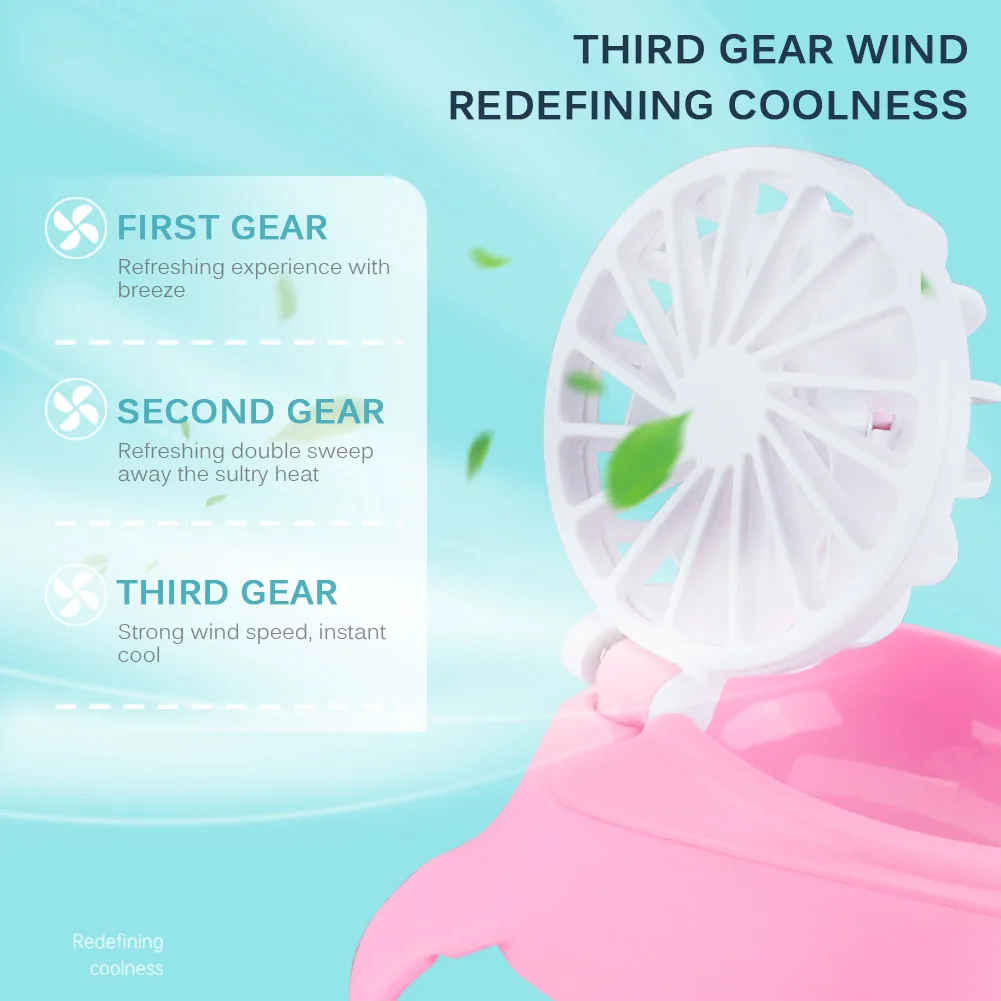 Портативный мини вентилятор перезаряжаемый через USB Электрический браслет