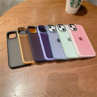 for iphone 13 11 12 pro max case skin friendly scrub solid color silicone anti fingerprint cover for iphone13 13promax iphone11