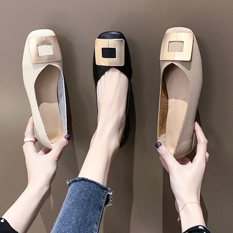 2020 новые модные водонепроницаемые мокасины Женские балетки на плоской подошве