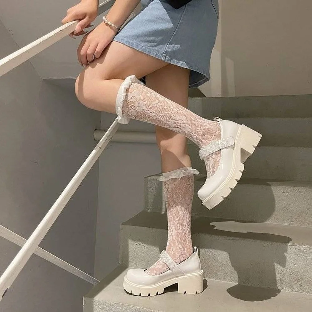 

Новинка осени 2021, Туфли Мэри Джейн на толстом каблуке, стразы в британском стиле, тонкие кожаные туфли в японском стиле ретро для женщин