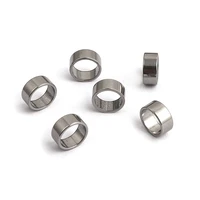 10pcs stainless steel tube spacer beads charms slider hole beads for jewelry making diy leather bracelet necklace accessories