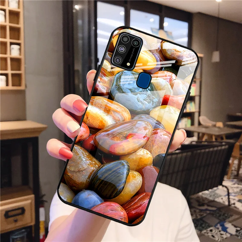 Чехол из закаленного стекла для Samsung M31 M40D M30 M20 M10 противоударный - купить по