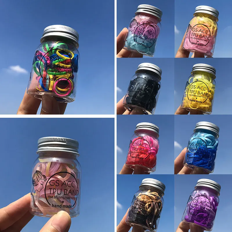 120 шт./корт. Конфетная искусственная простая однократная градиентная резинка для